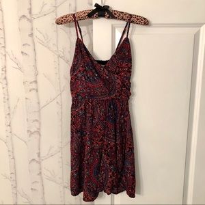 Abercrombie & Fitch Red Paisley Dress